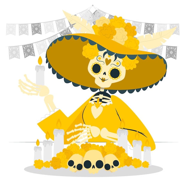 La catrina concept illustratie