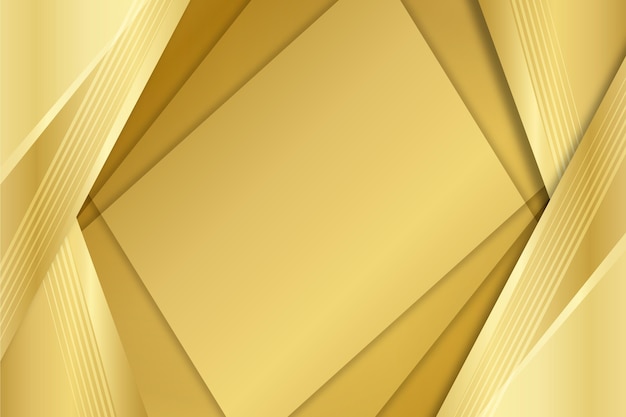 Lagen van vierkanten gouden luxe vormen achtergrond