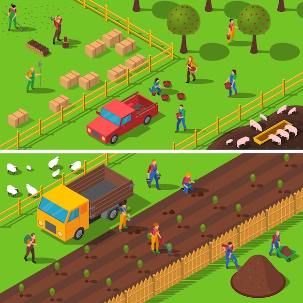 Gratis vector landbouw concept