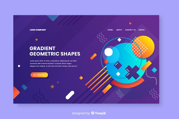 Landingspagina geometrische verloopvormen