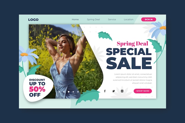 Landingspagina speciale aanbieding Spring Deal