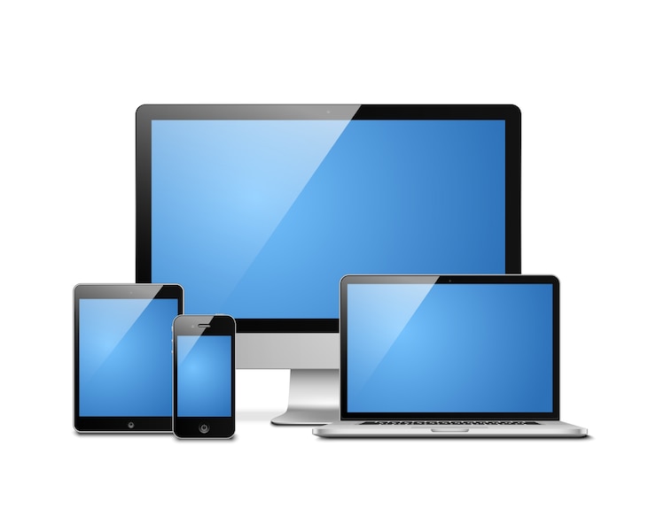 Gratis Vector laptop tablet desktop mobiel