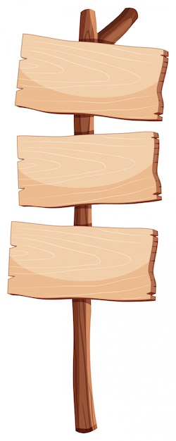 Leeg houten tekenobject