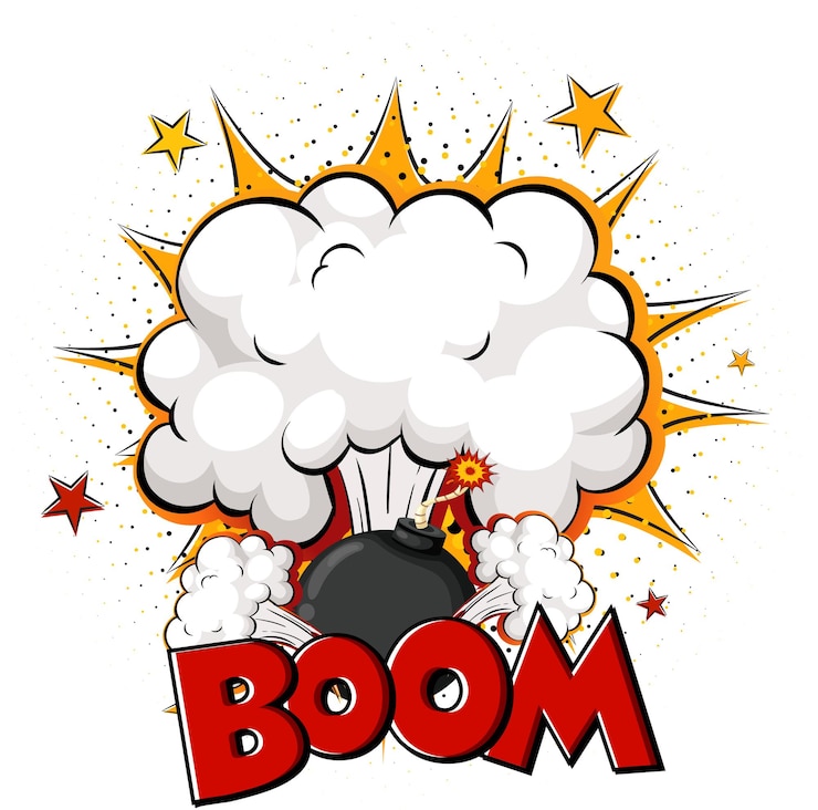Gratis Vector lege boom komische tekstballon op wit