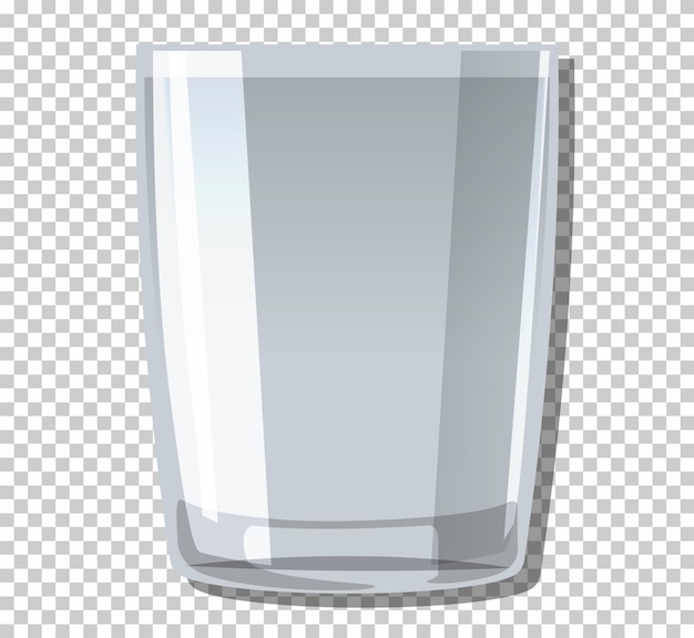 Gratis vector lege collins glas geïsoleerd