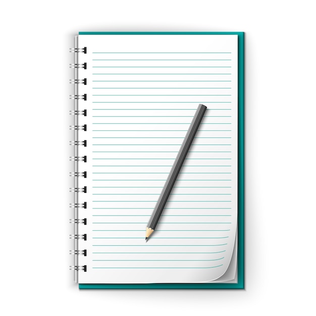 Lege notebook ontwerp