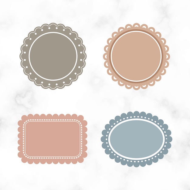 Gratis vector lege vintage labels