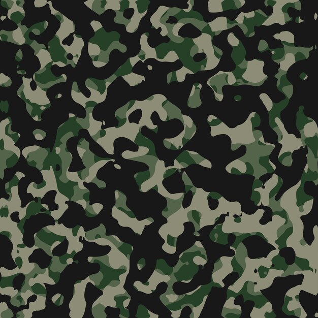 Leger camouflage vector naadloze patroon Textuur militaire camouflage herhaalt naadloze leger Ontwerp Vector background