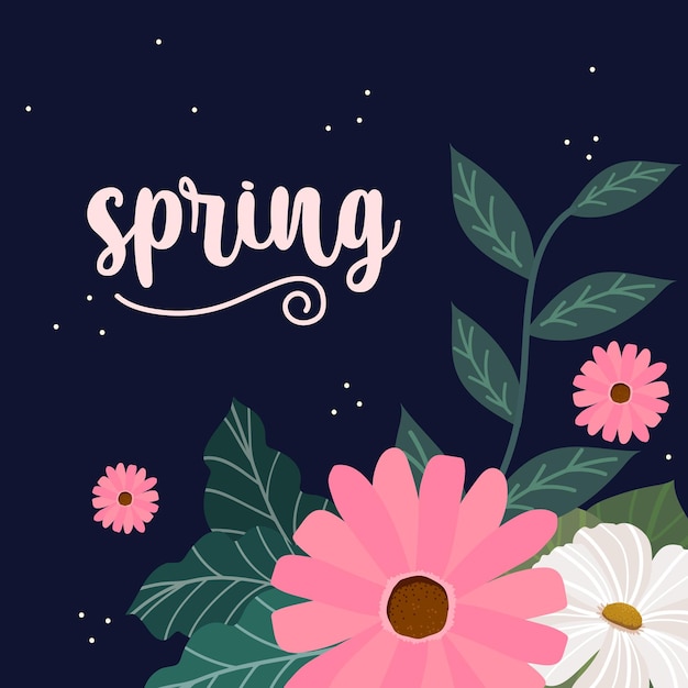 lente bloem seizoen banner ontwerp