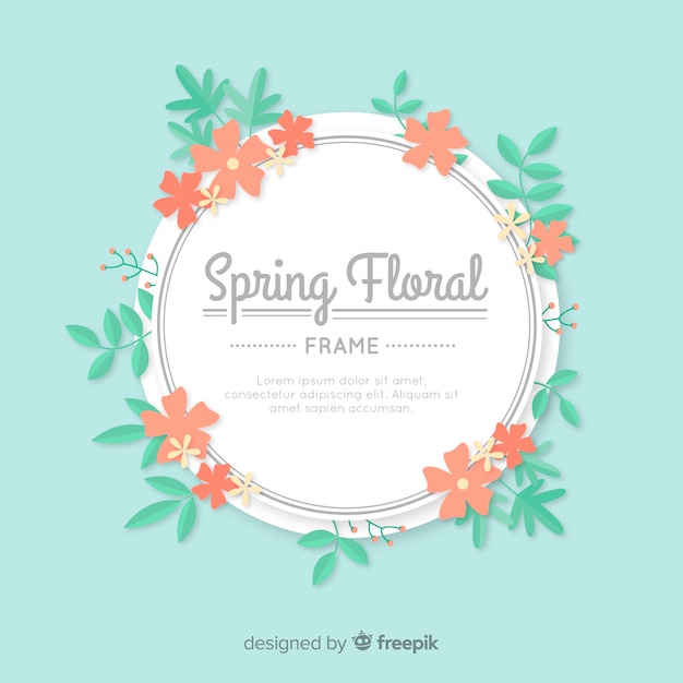 Lente bloemen frame