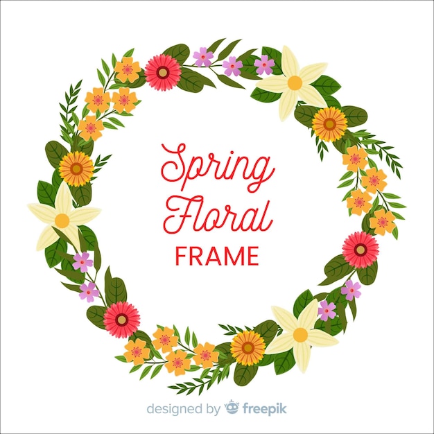 Lente bloemen frame