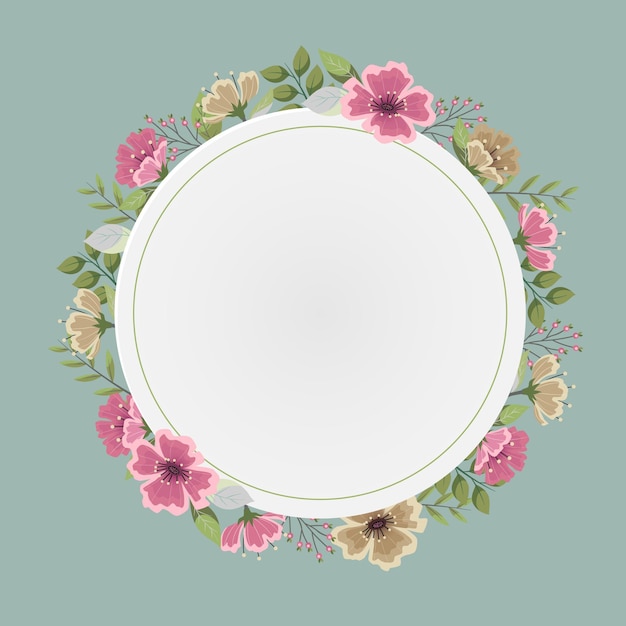 Lente bloemen frame