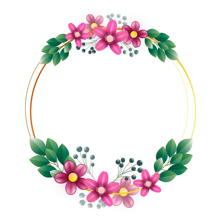 Gratis Vector lente bloemen frame