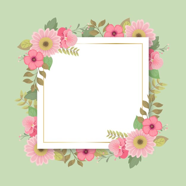 Lente bloemen frame