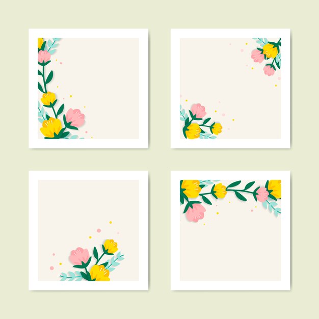 Lente bloemen illustratie collectie