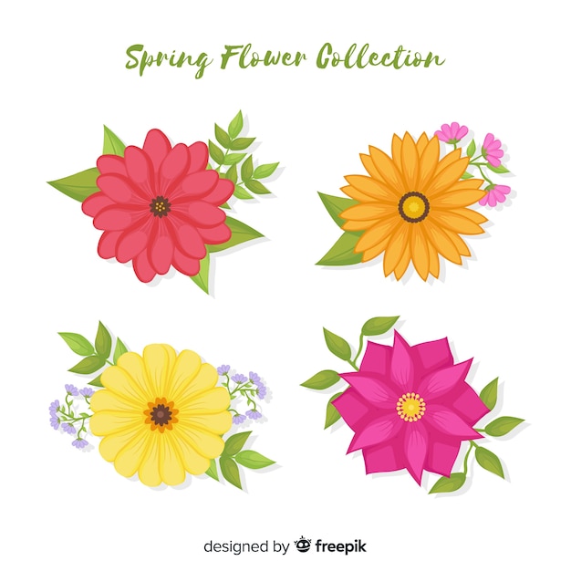 Gratis vector lente bloemencollectie