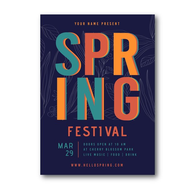 Lente festival poster