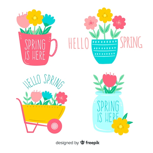 Gratis vector lente labelverzameling