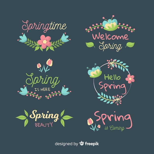 Gratis vector lente labelverzameling