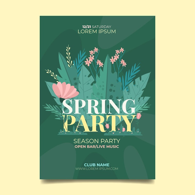 Gratis vector lente partij poster