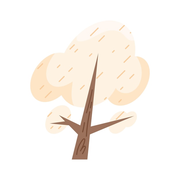 Gratis vector lente witte boom