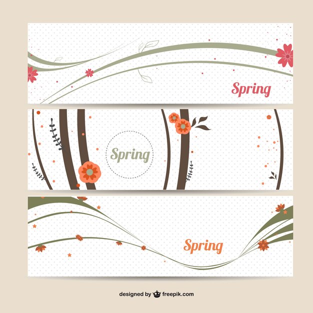 Gratis vector lentebanners