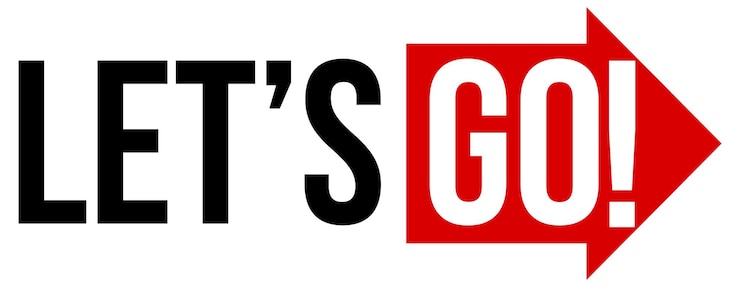 Gratis Vector lets go tekstpictogram op witte achtergrond