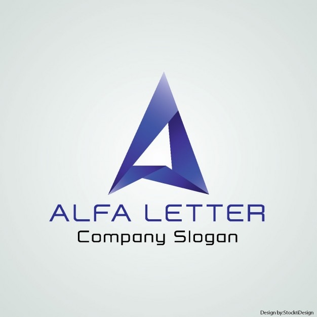 Gratis vector letter a logo