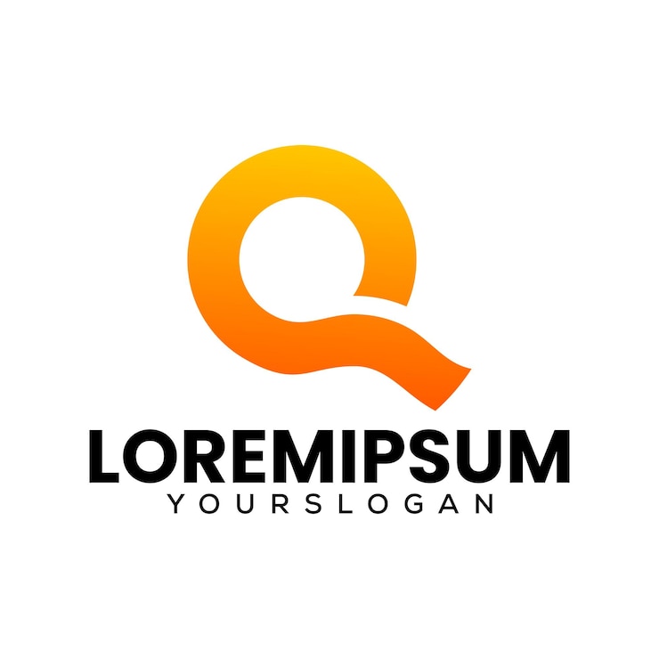 Gratis Vector letter q creatief logoontwerp