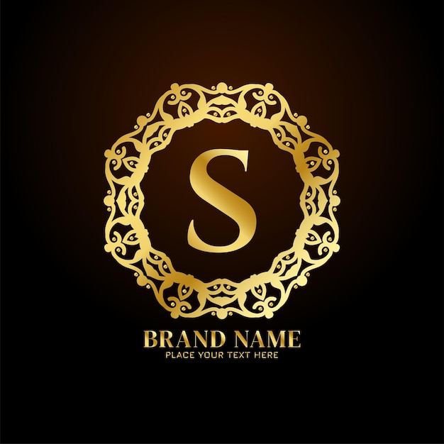 Gratis vector letter s luxe merk logo concept ontwerp vector