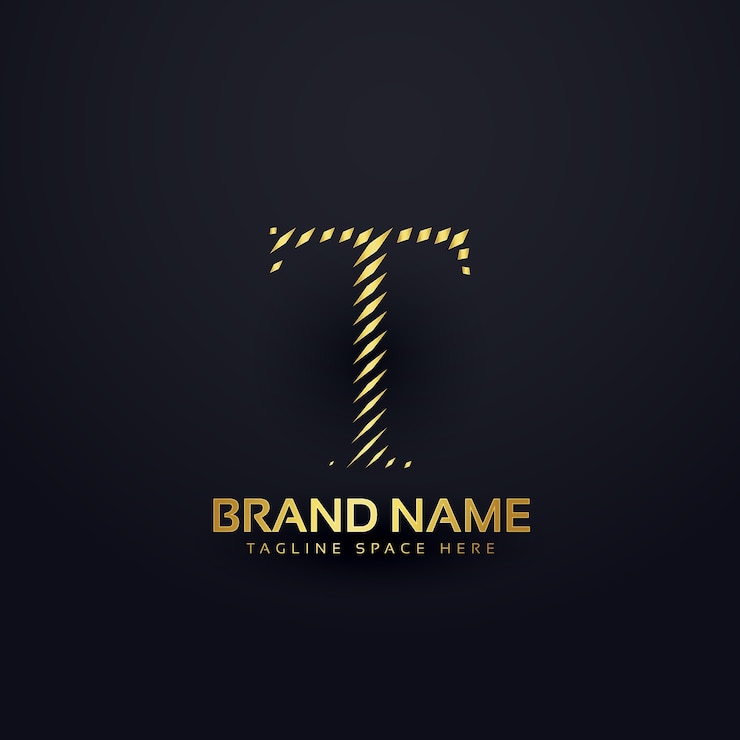Gratis Vector letter t logo concept in abstracte stijl