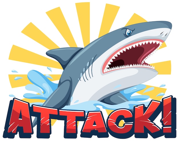 Lettertypeontwerp voor shark stack