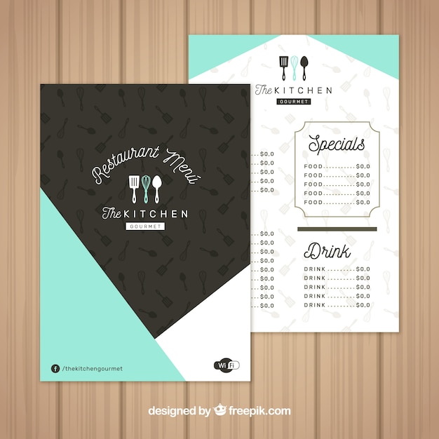 Gratis vector leuk abstract menu