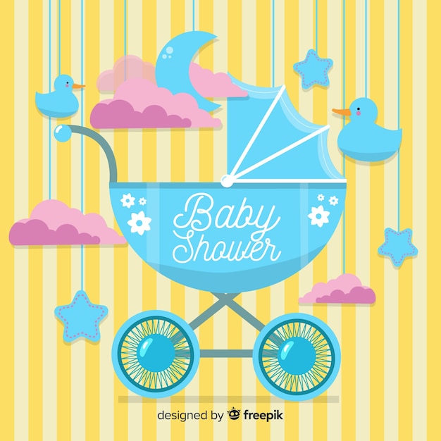 Gratis vector leuk baby showerontwerp