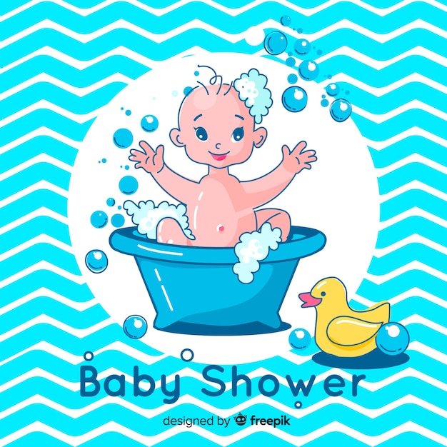 Gratis vector leuk baby showerontwerp