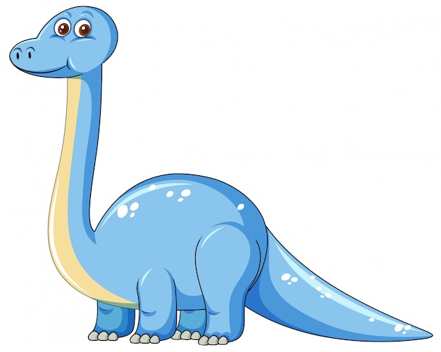 Leuk blauw dinosauruskarakter