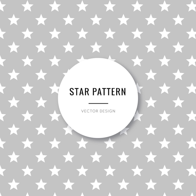 Gratis vector leuk en mooi grijs sterren naadloos patroon