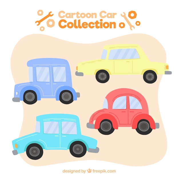 Gratis vector leuk pak mooie auto's