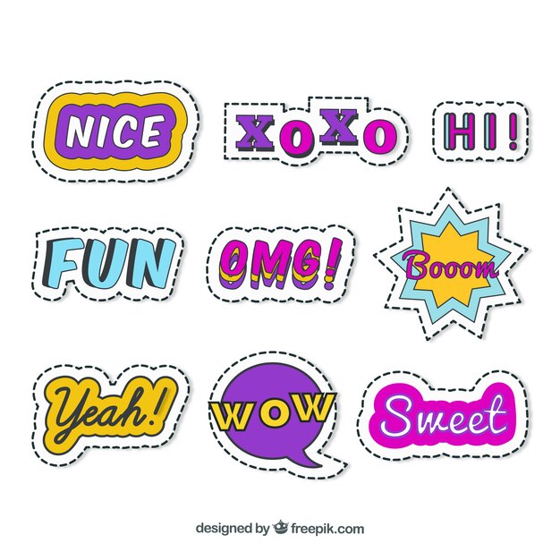 Leuk pakket stickers