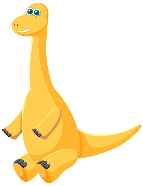 Leuke brachiosaurus dinosaurus cartoon