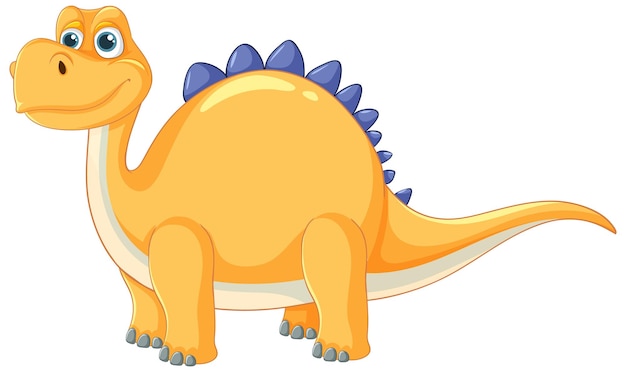 Leuke cartoon illustratie van een dinosaurus