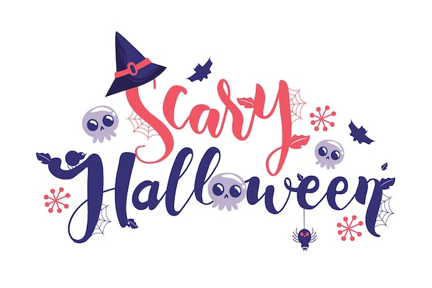 Leuke enge halloween belettering