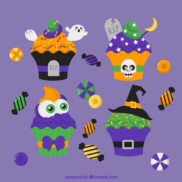 Leuke halloween cupcakes