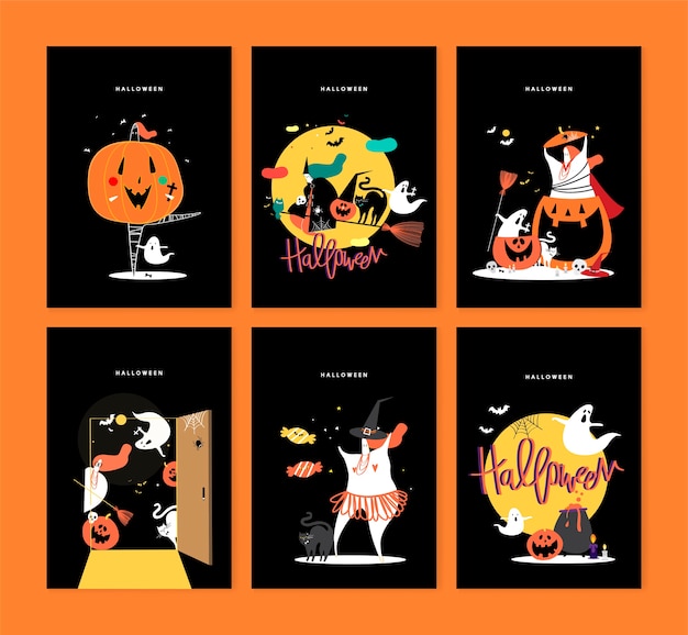 Leuke Halloween dag concept illustratie