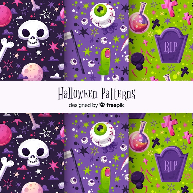 Leuke halloween-patroonreeks