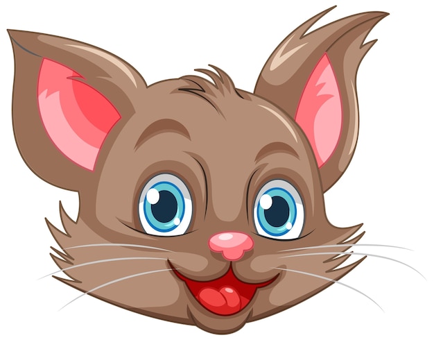 Gratis vector leuke kattencartoon.