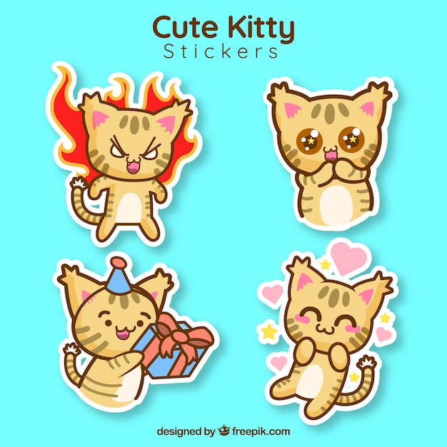 Leuke kitty sticker collectie