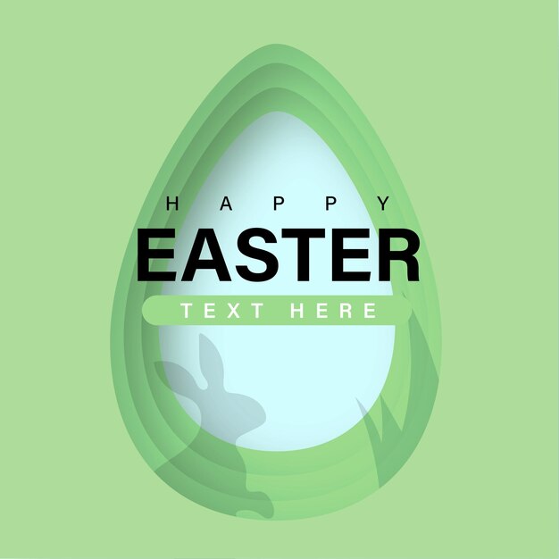 Leuke Kleurrijke Happy Easter Sale Poster Banner Groen Blauwe Achtergrond Met Eieren Gratis Vector