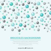 Gratis vector leuke molecule achtergrond