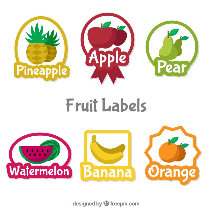 Gratis Vector leuke selectie fruit selectie